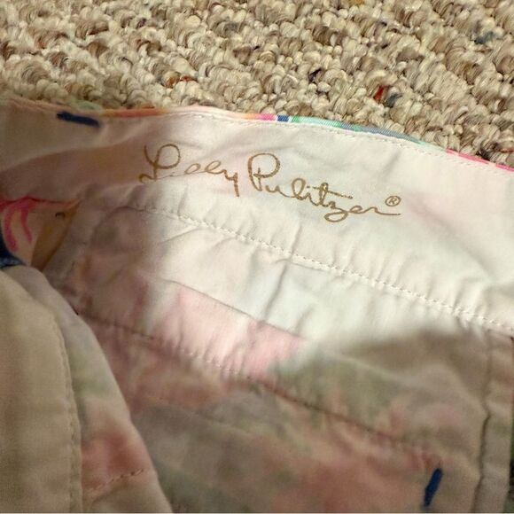 Lilly Pulitzer Callahan Shorts 5" Beckon Blue Jungle Utopia Floral Print- Size 4 - Picture 9 of 9